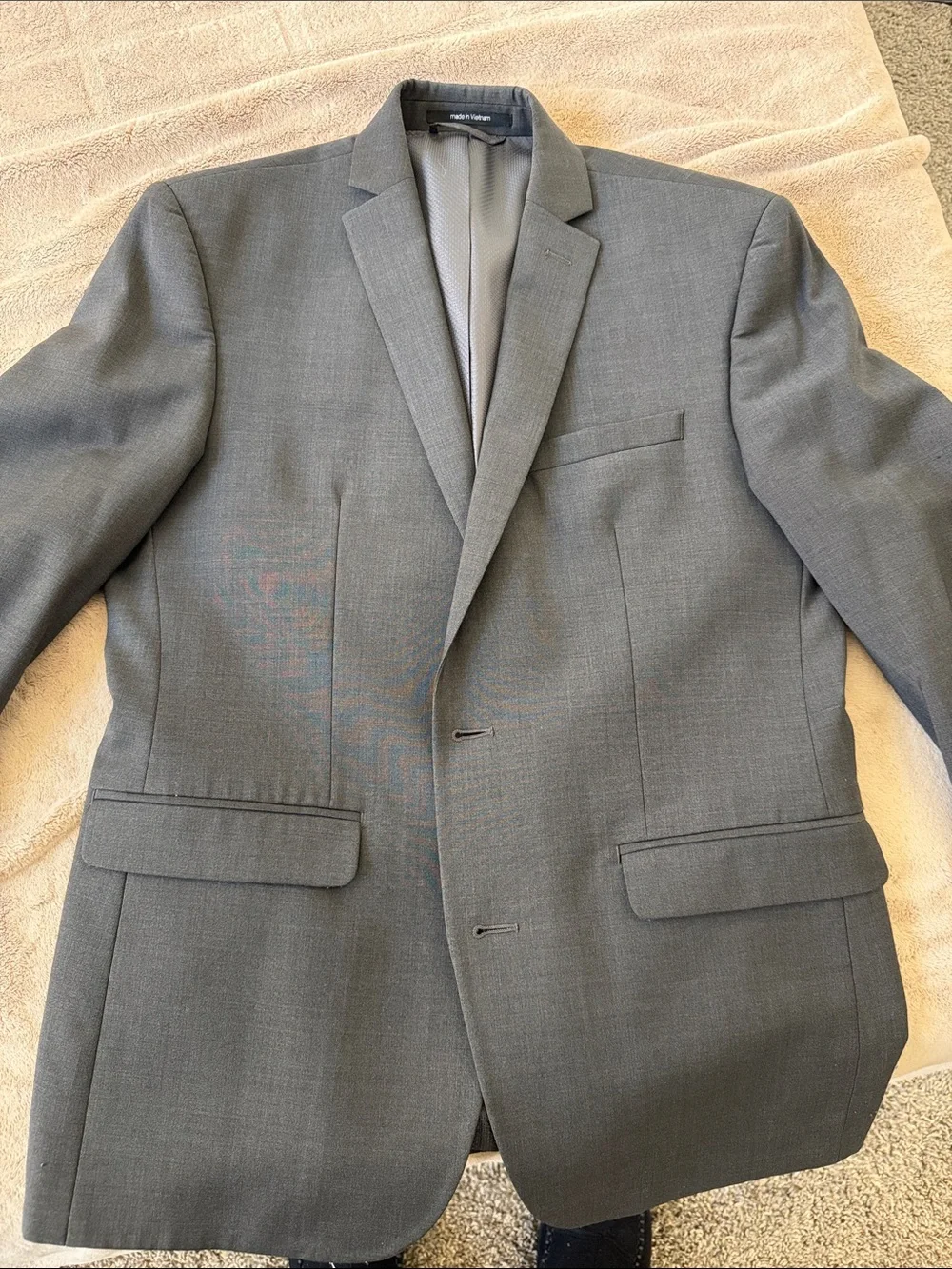 BarIII Dark Gray Men's Two-Button Blazer (38S)